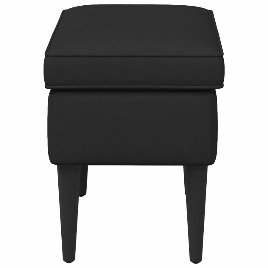 Voetenbank Zwart 55 x 35 x 41 cm Stof