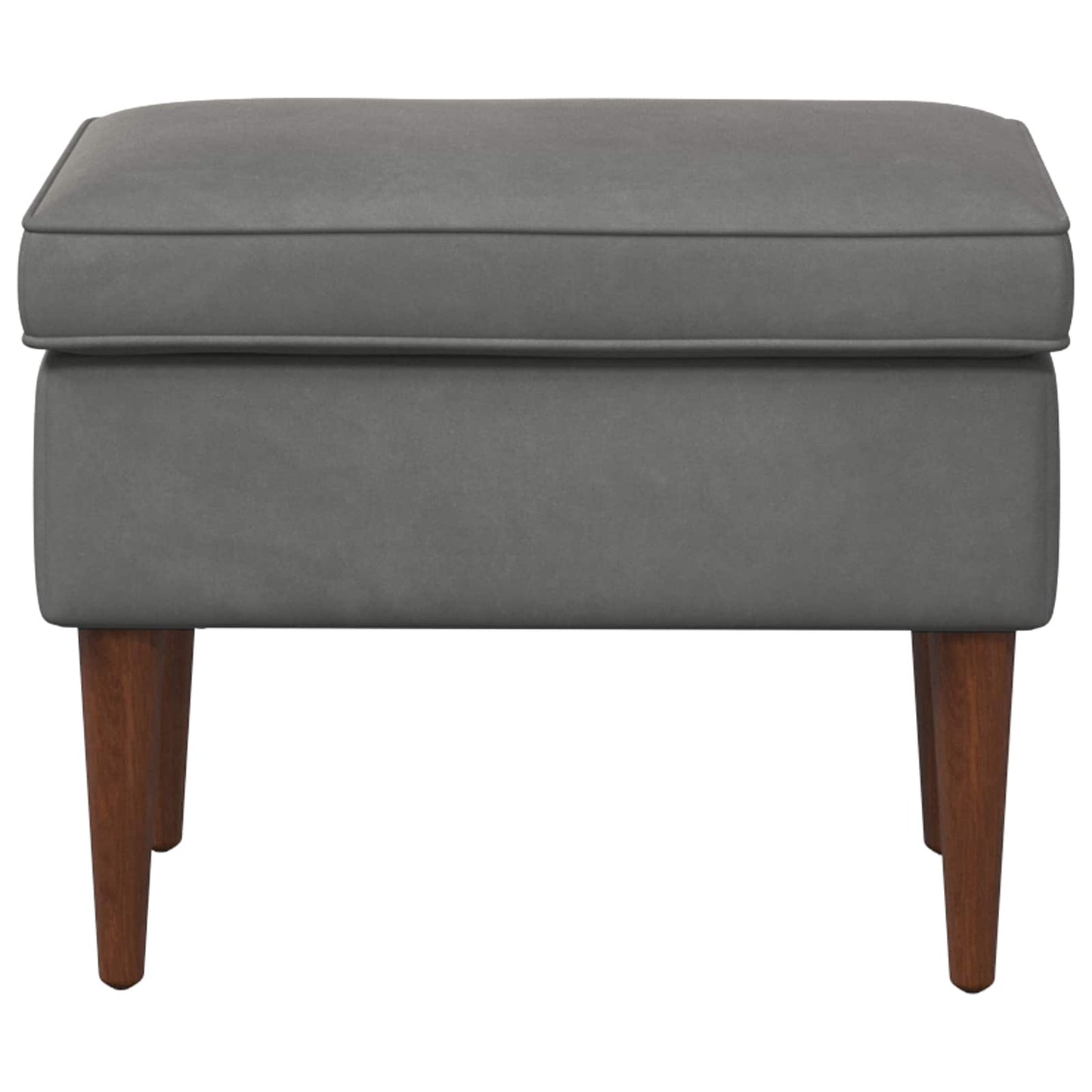 Voetenbank Donkergrijs 55 x 35 x 41 cm Fluweel