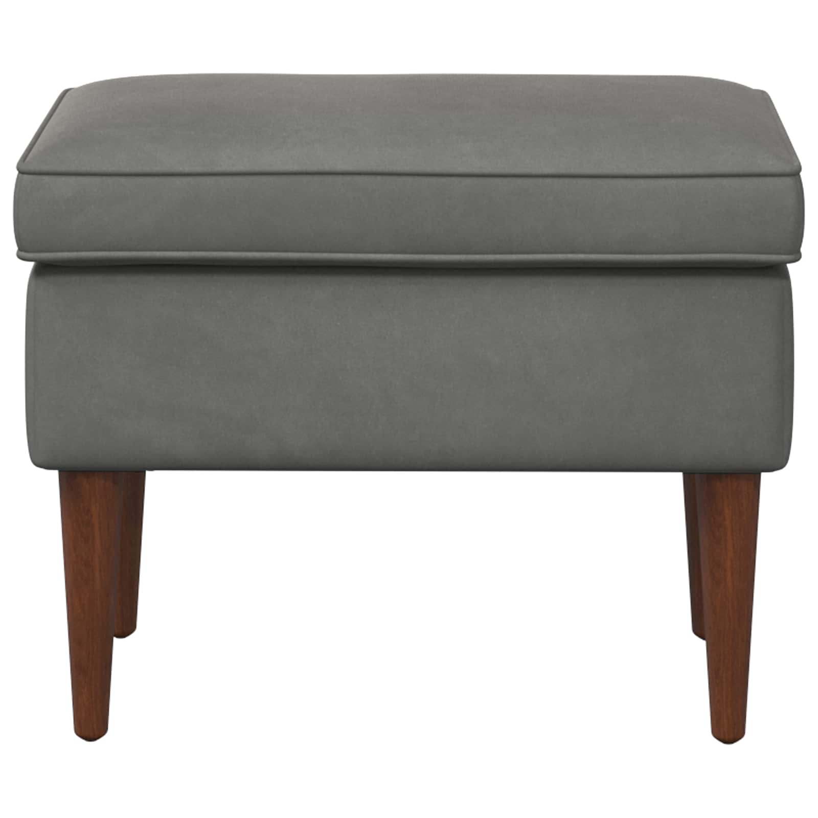 Voetenbank Donkergrijs 55 x 35 x 41 cm Fluweel