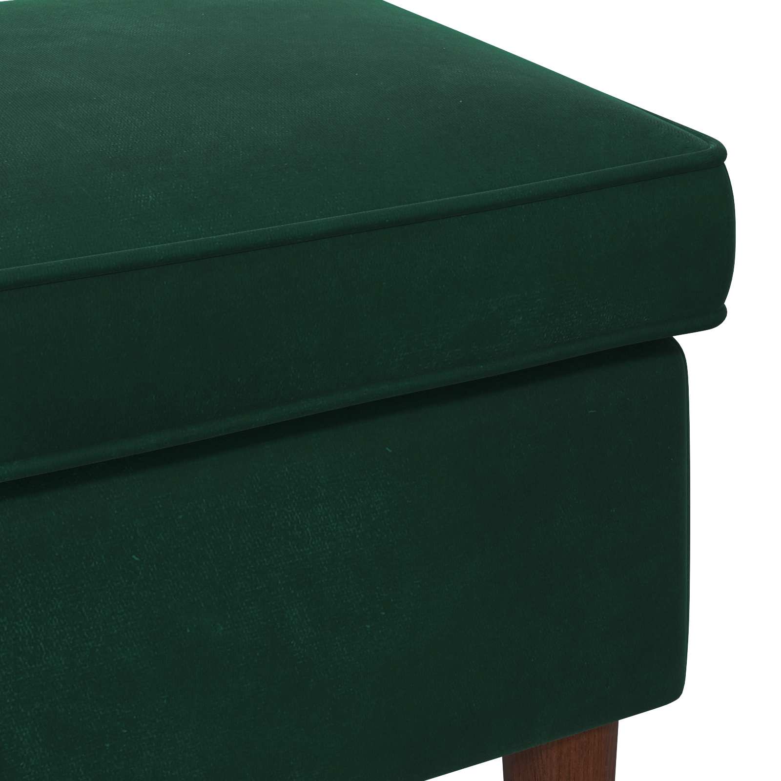 Voetenbank Donkergroen 55 x 35 x 41 cm Fluweel