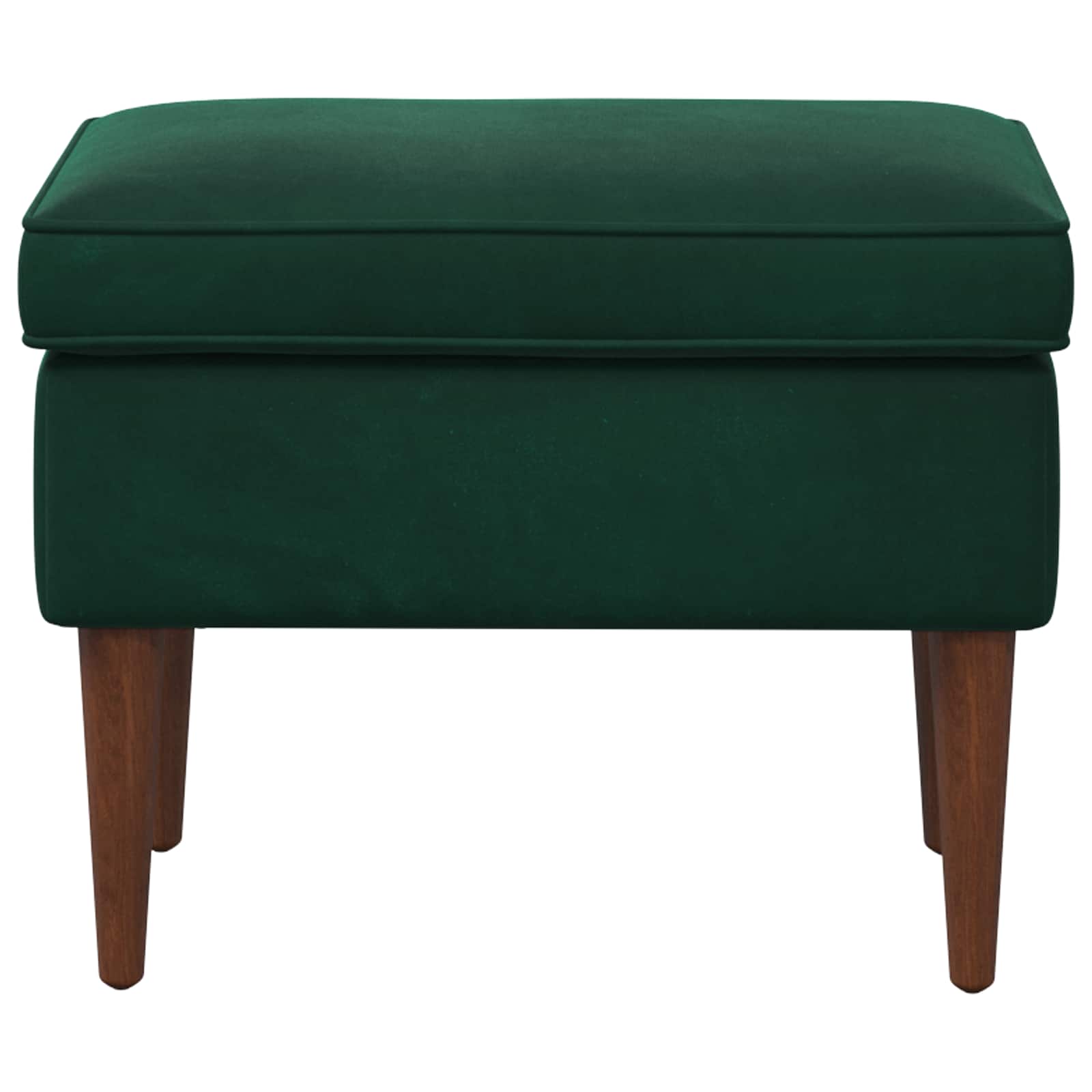 Voetenbank Donkergroen 55 x 35 x 41 cm Fluweel