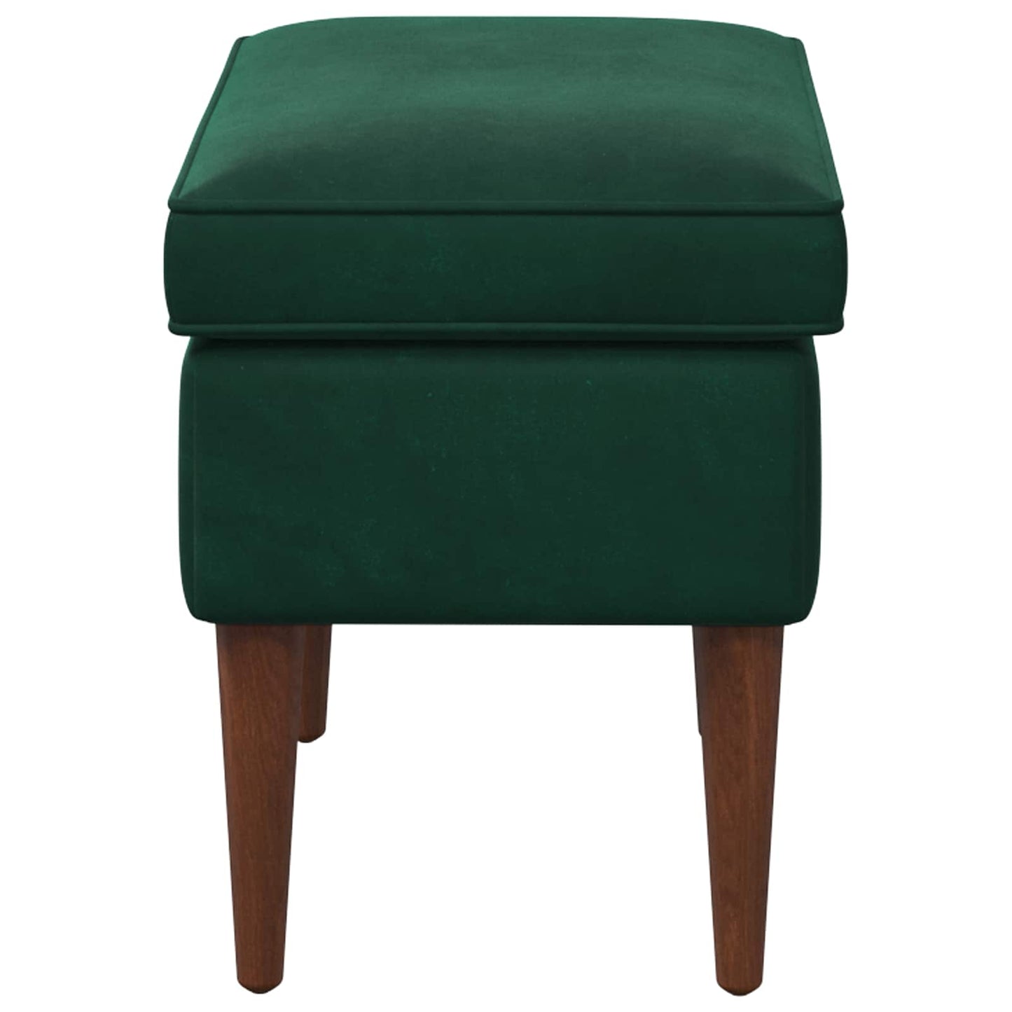 Voetenbank Donkergroen 55 x 35 x 41 cm Fluweel