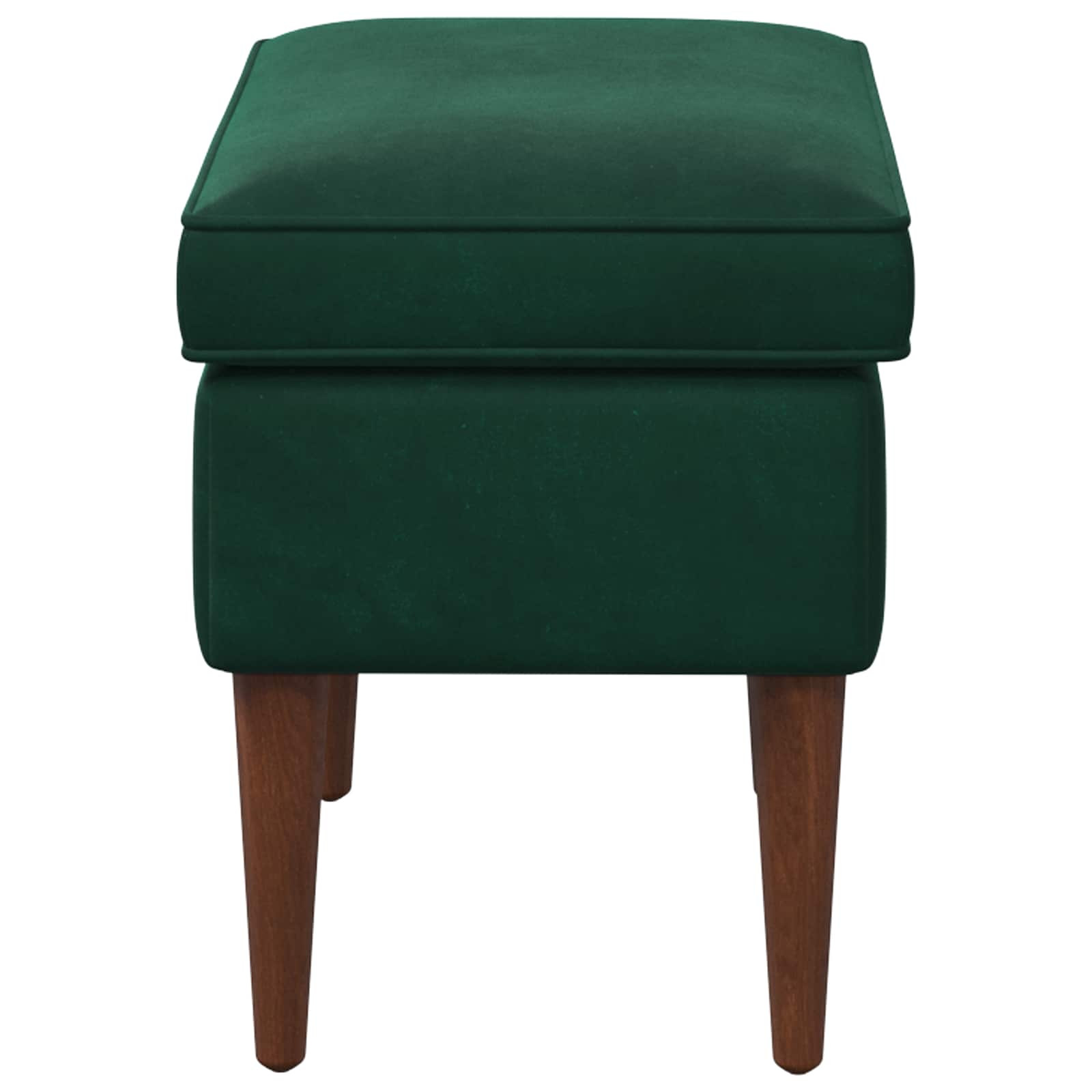 Voetenbank Donkergroen 55 x 35 x 41 cm Fluweel