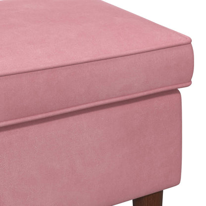 Voetenbank Roze 55 x 35 x 41 cm Fluweel