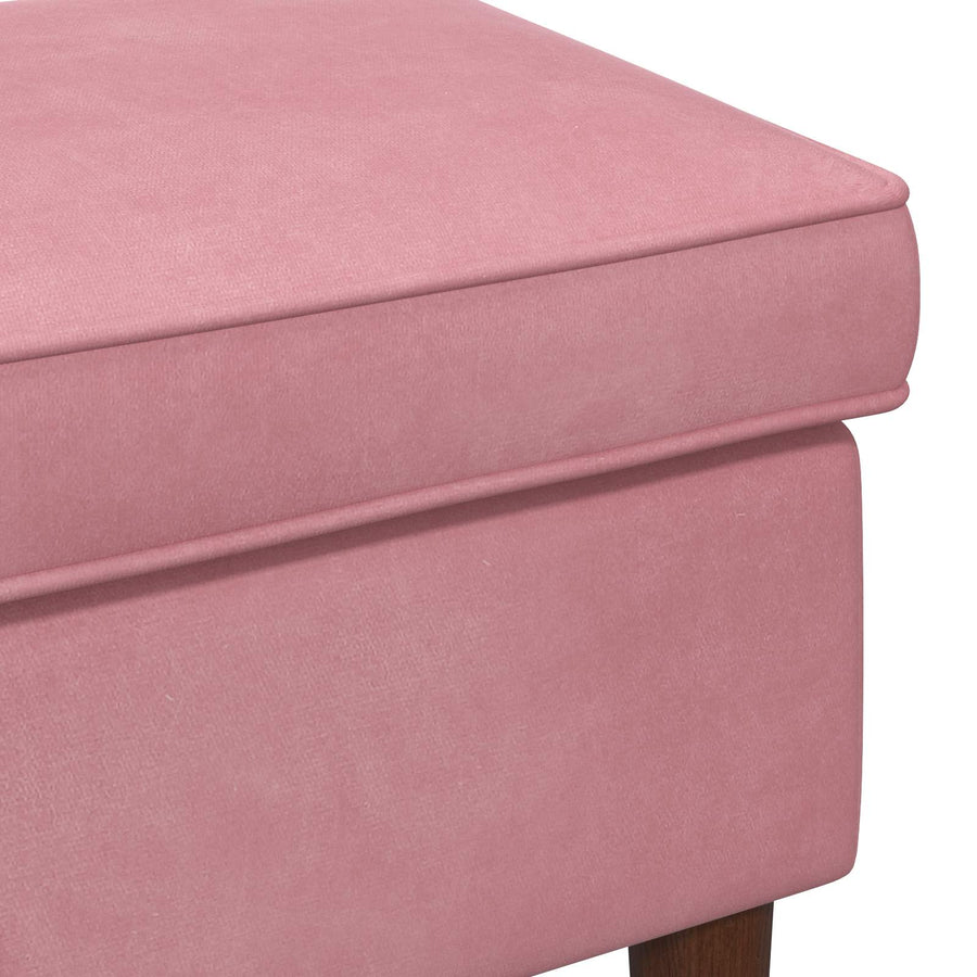 Voetenbank Roze 55 x 35 x 41 cm Fluweel