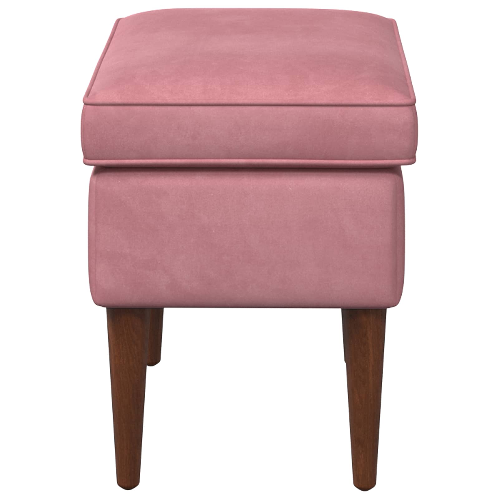 Voetenbank Roze 55 x 35 x 41 cm Fluweel