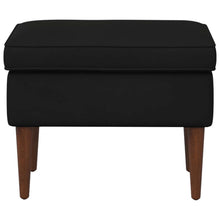 Voetenbank Zwart 55 x 35 x 41 cm Fluweel