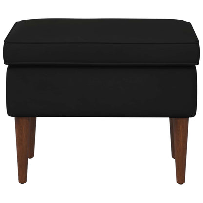 Voetenbank Zwart 55 x 35 x 41 cm Fluweel