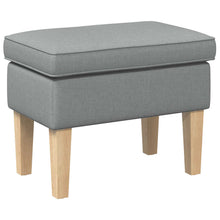 Voetenbank Lichtgrijs 55 x 35 x 41 cm Stof