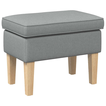 Voetenbank Lichtgrijs 55 x 35 x 41 cm Stof