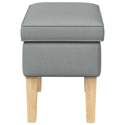 Voetenbank Lichtgrijs 55 x 35 x 41 cm Stof