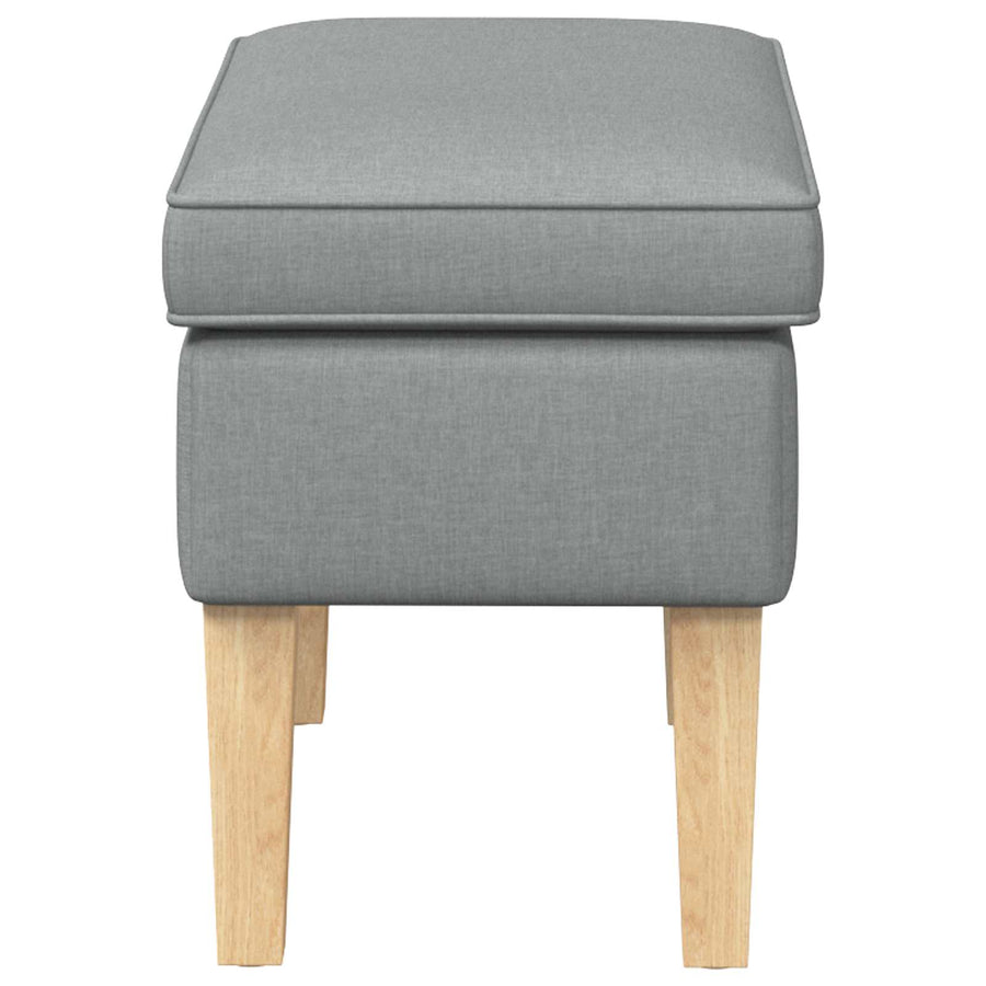 Voetenbank Lichtgrijs 55 x 35 x 41 cm Stof