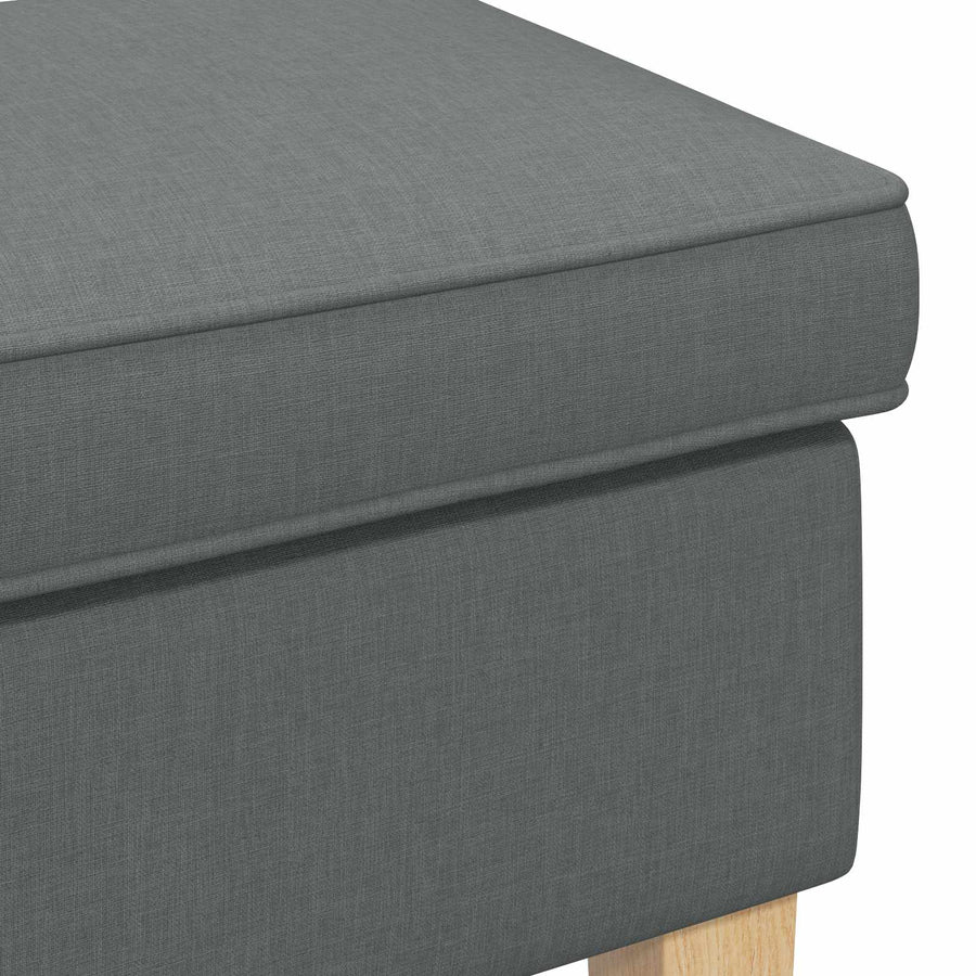 Voetenbank Donkergrijs 55 x 35 x 41 cm Stof