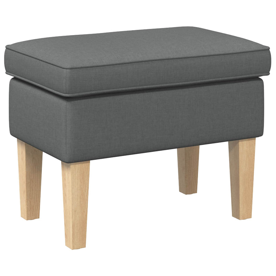 Voetenbank Donkergrijs 55 x 35 x 41 cm Stof