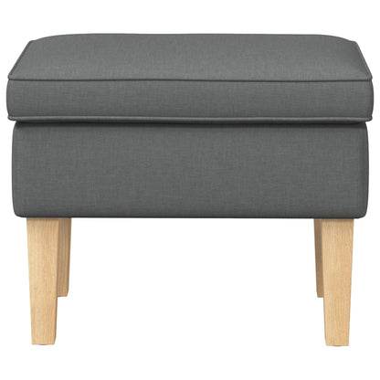 Voetenbank Donkergrijs 55 x 35 x 41 cm Stof