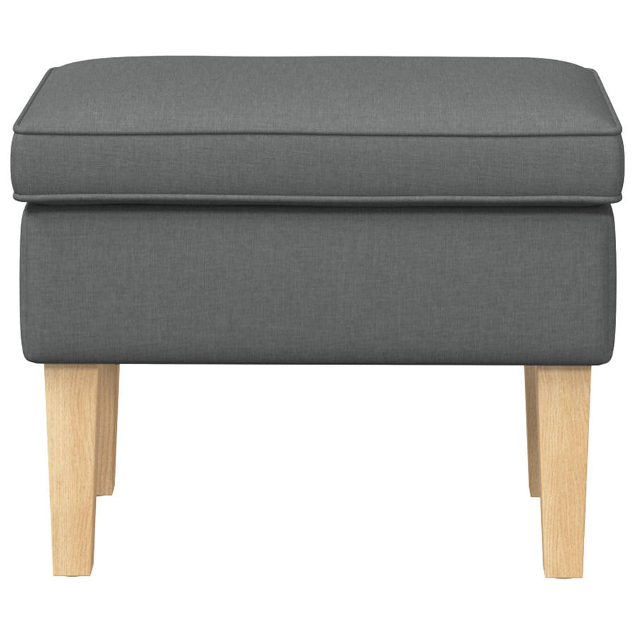 Voetenbank Donkergrijs 55 x 35 x 41 cm Stof