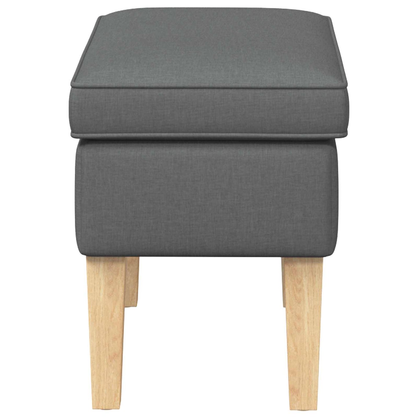 Voetenbank Donkergrijs 55 x 35 x 41 cm Stof