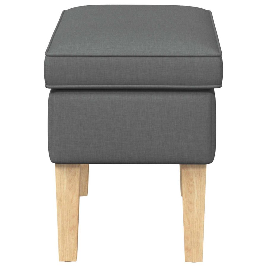 Voetenbank Donkergrijs 55 x 35 x 41 cm Stof