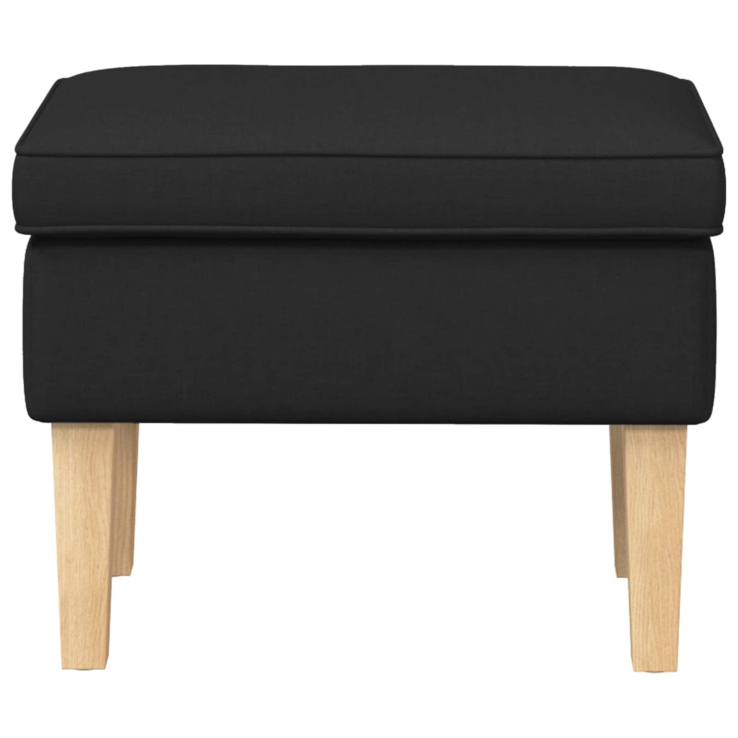 Voetenbank Zwart 55 x 35 x 41 cm Stof