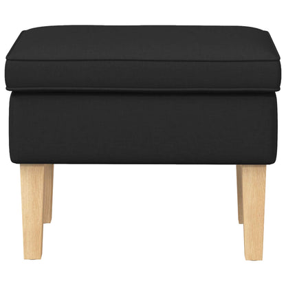 Voetenbank Zwart 55 x 35 x 41 cm Stof
