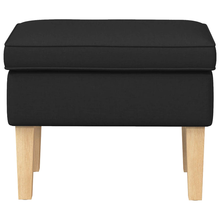 Voetenbank Zwart 55 x 35 x 41 cm Stof