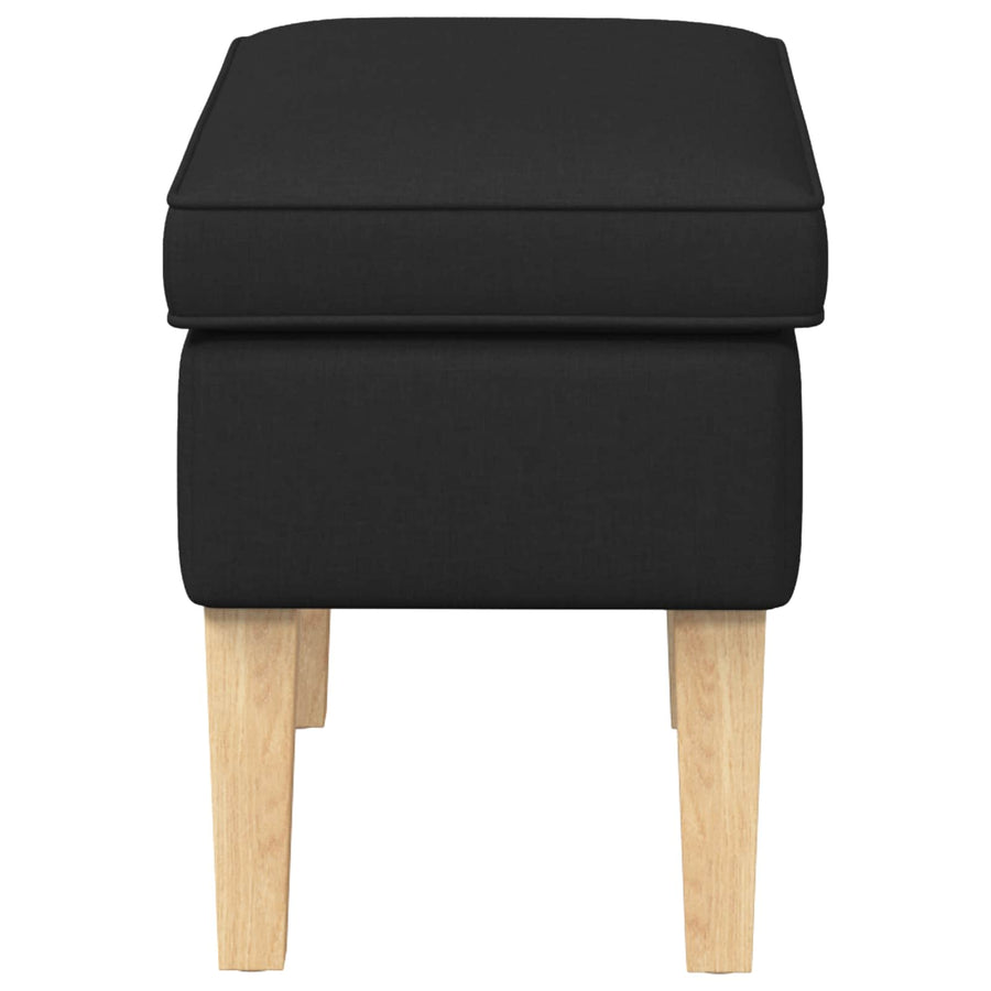 Voetenbank Zwart 55 x 35 x 41 cm Stof