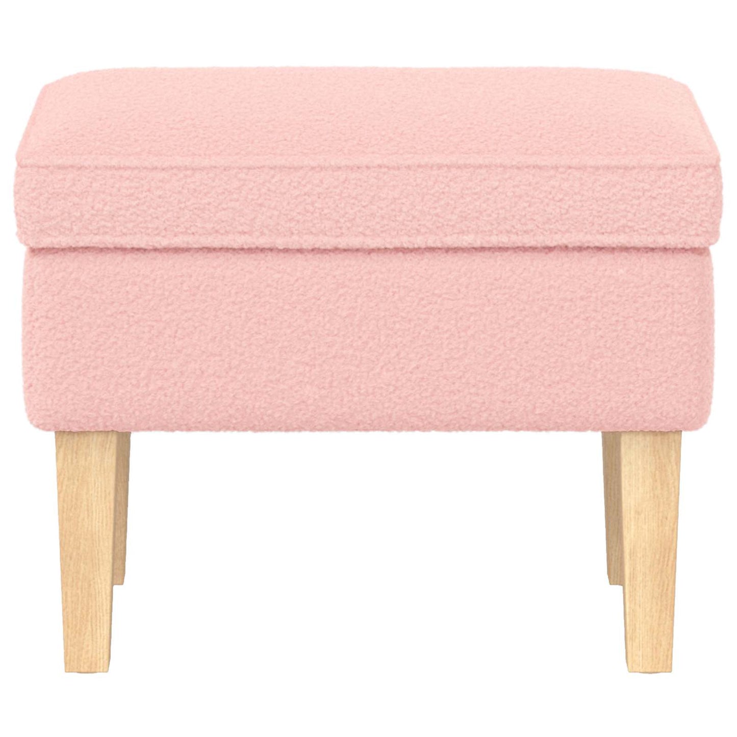 Voetenbank Roze 55 x 35 x 41 cm Bouclé