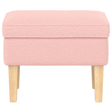 Voetenbank Roze 55 x 35 x 41 cm Bouclé