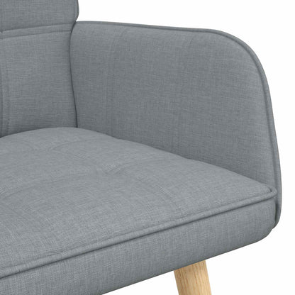 Twee Persoons Sofa Lichtgrijs 115 x 61 x 87 cm Stof