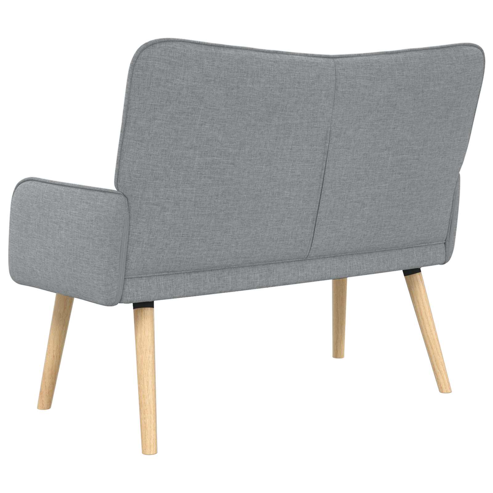 Twee Persoons Sofa Lichtgrijs 115 x 61 x 87 cm Stof