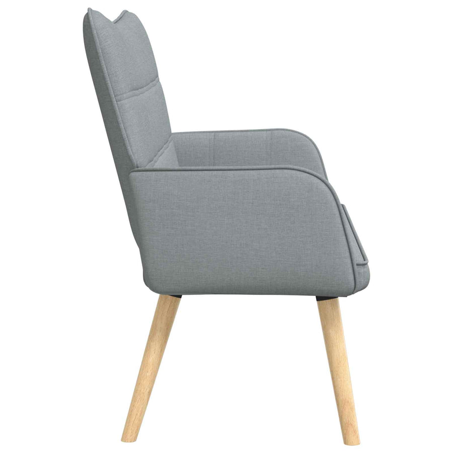 Twee Persoons Sofa Lichtgrijs 115 x 61 x 87 cm Stof