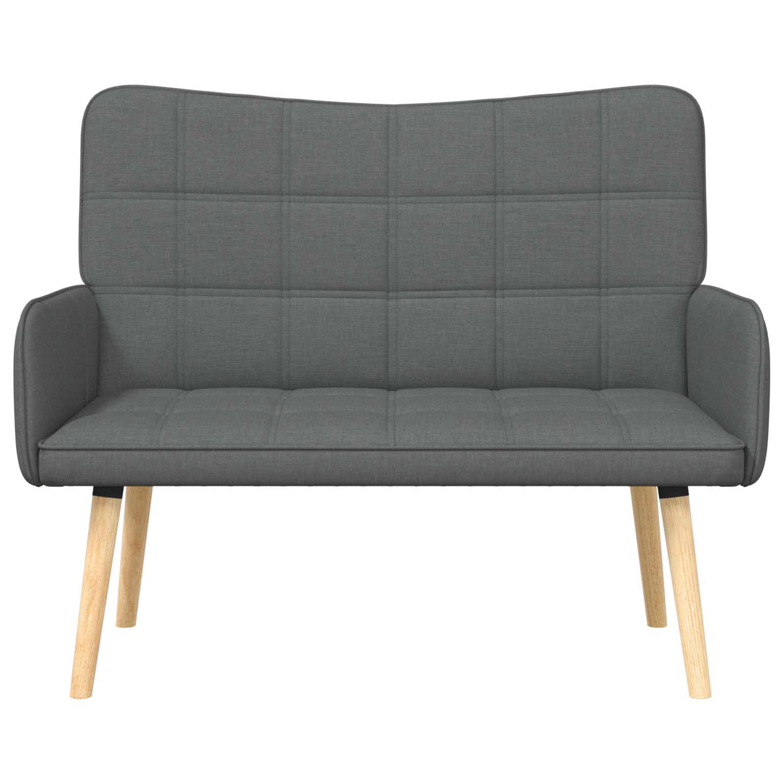 Twee Persoons Sofa Donkergrijs 115 x 61 x 87 cm Stof