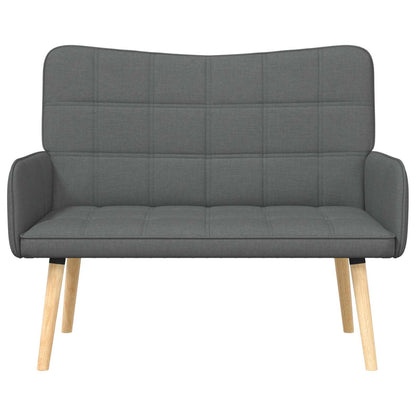 Twee Persoons Sofa Donkergrijs 115 x 61 x 87 cm Stof