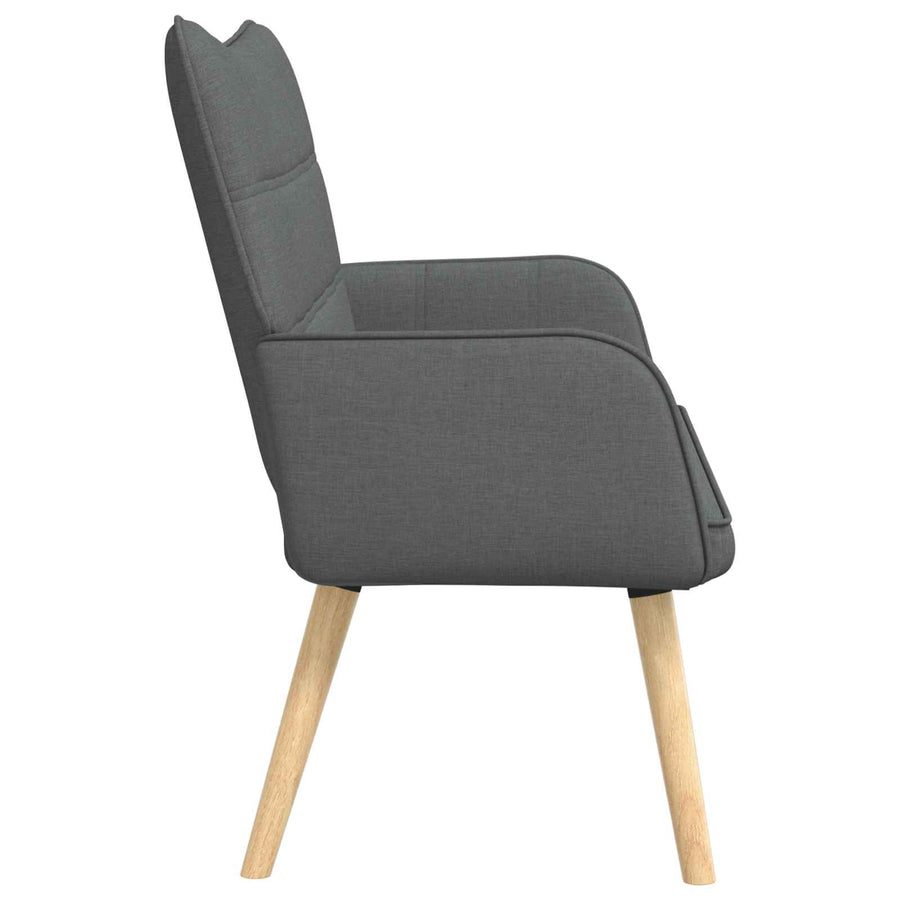 Twee Persoons Sofa Donkergrijs 115 x 61 x 87 cm Stof