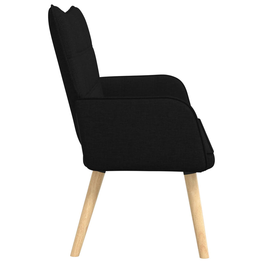 Twee Persoons Sofa Zwart 115 x 61 x 87 cm Stof