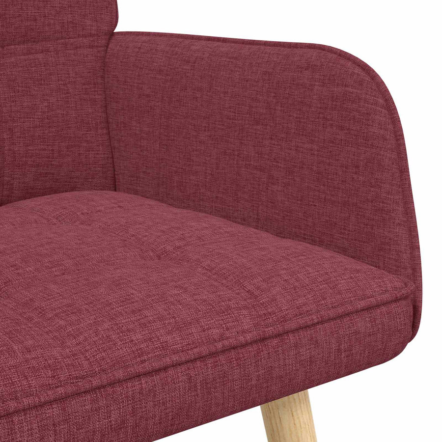 Twee Persoons Sofa Wijnrood 115 x 61 x 87 cm Stof
