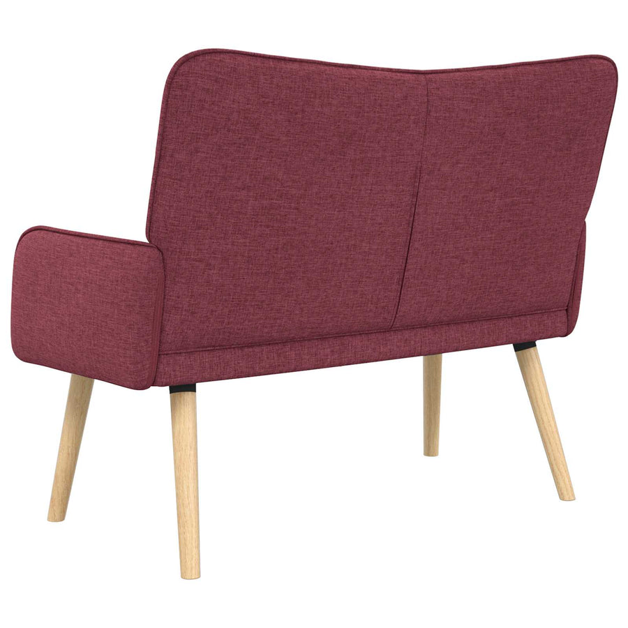 Twee Persoons Sofa Wijnrood 115 x 61 x 87 cm Stof