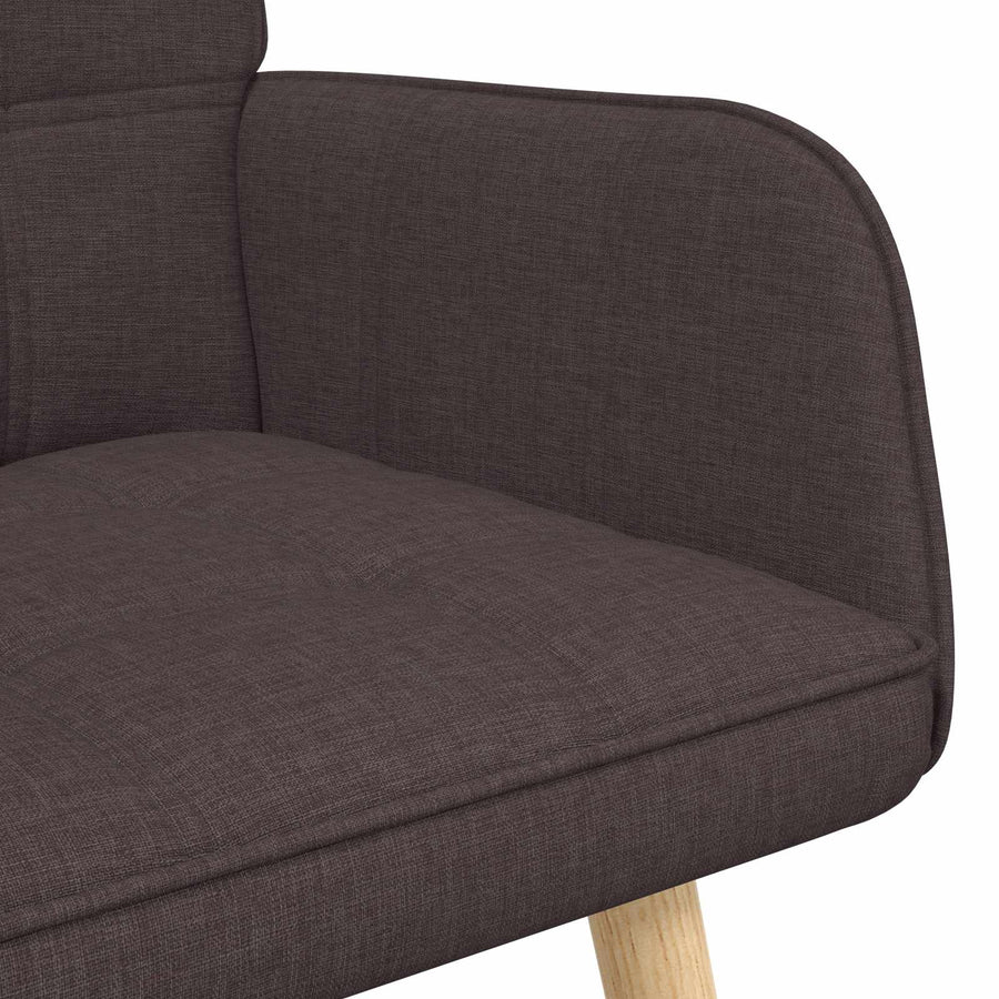 Twee Persoons Sofa Donkerbruin 115 x 61 x 87 cm Stof