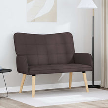 Twee Persoons Sofa Donkerbruin 115 x 61 x 87 cm Stof