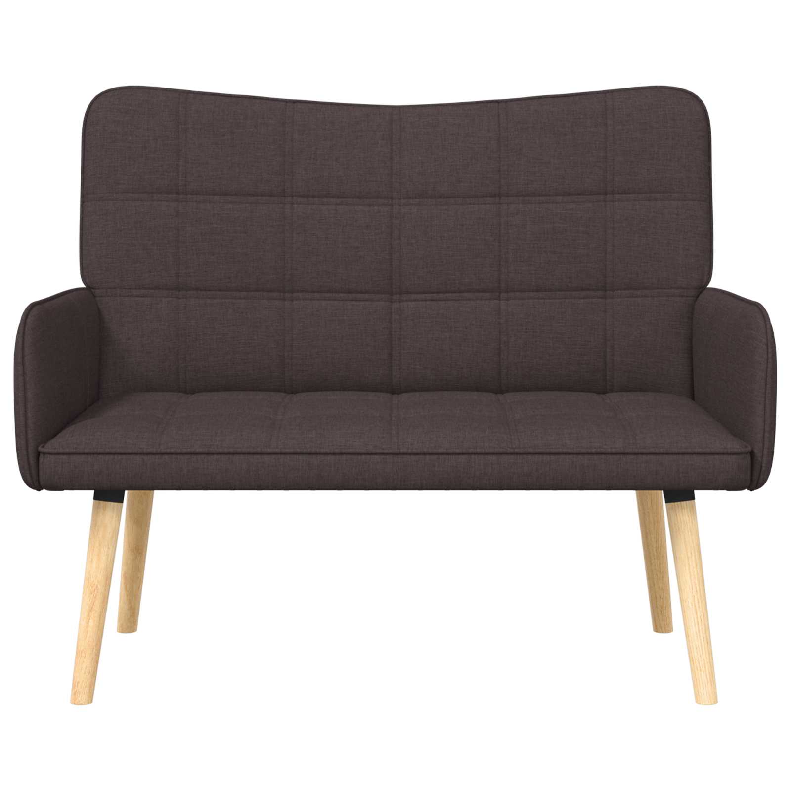 Twee Persoons Sofa Donkerbruin 115 x 61 x 87 cm Stof