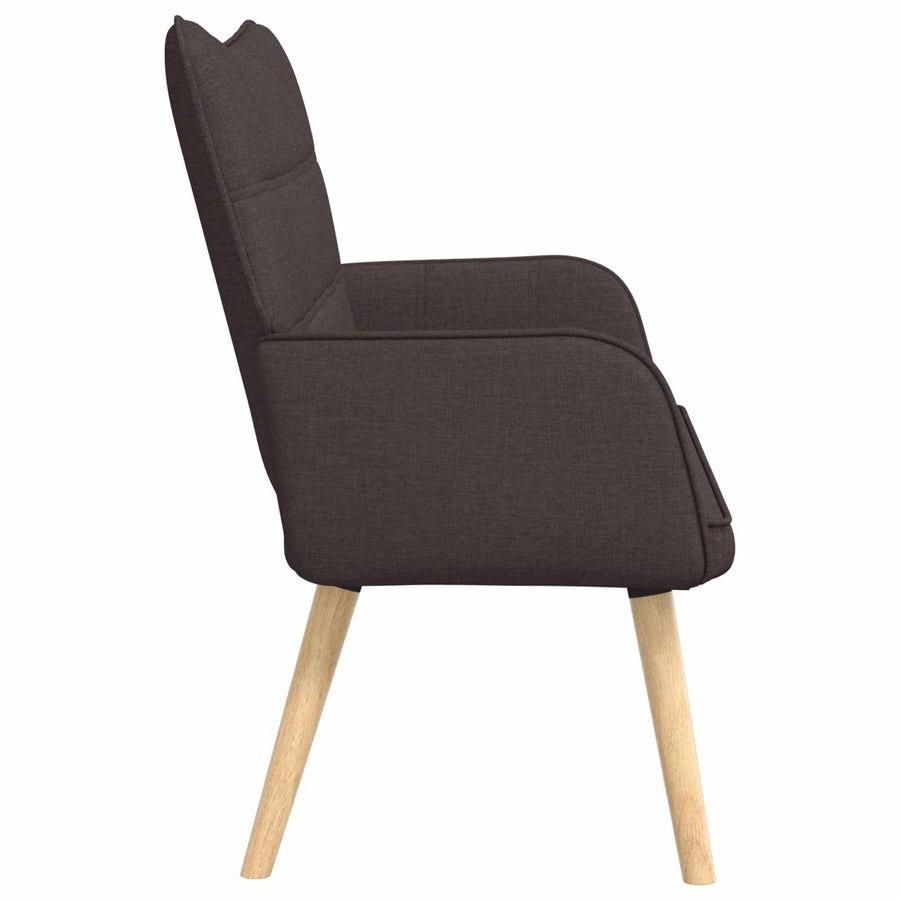 Twee Persoons Sofa Donkerbruin 115 x 61 x 87 cm Stof