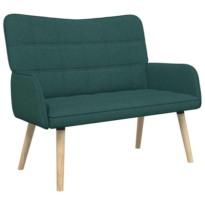 Twee Persoons Sofa Donkergroen 115 x 61 x 87 cm Stof