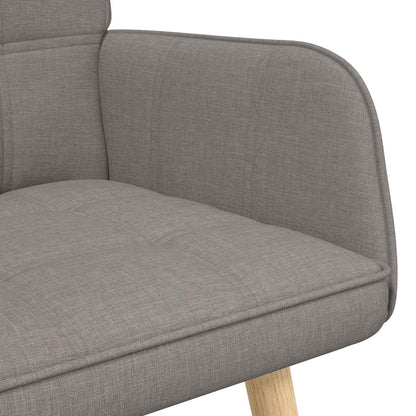 Twee Persoons Sofa Taupe 115 x 61 x 87 cm Stof
