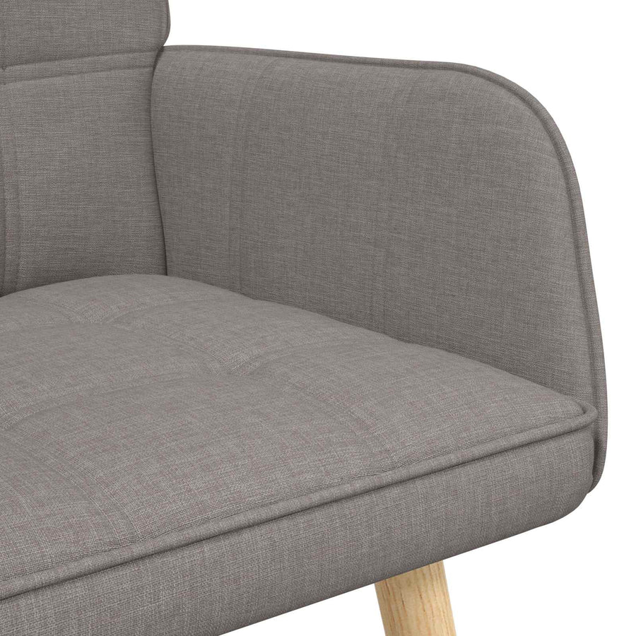 Twee Persoons Sofa Taupe 115 x 61 x 87 cm Stof