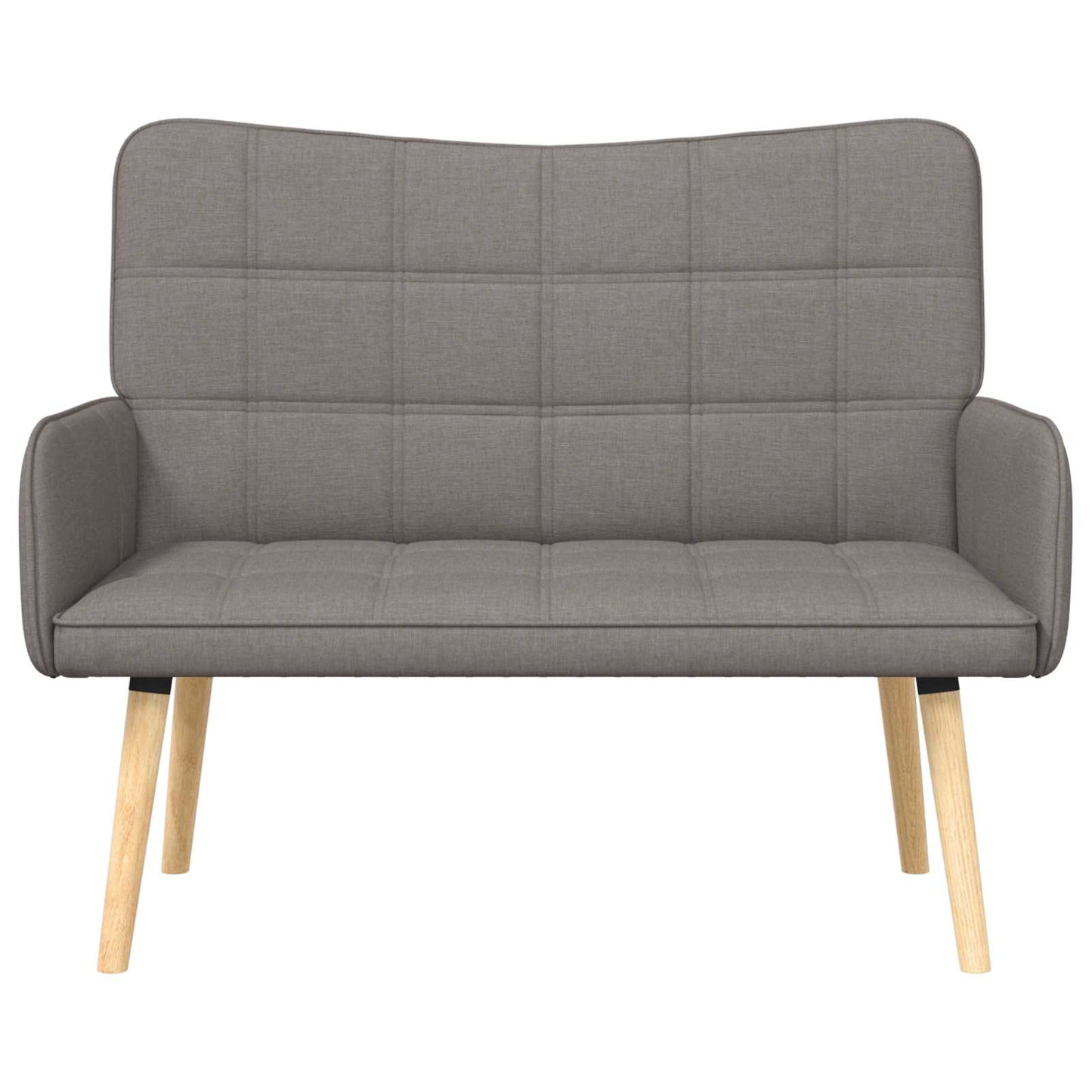 Twee Persoons Sofa Taupe 115 x 61 x 87 cm Stof