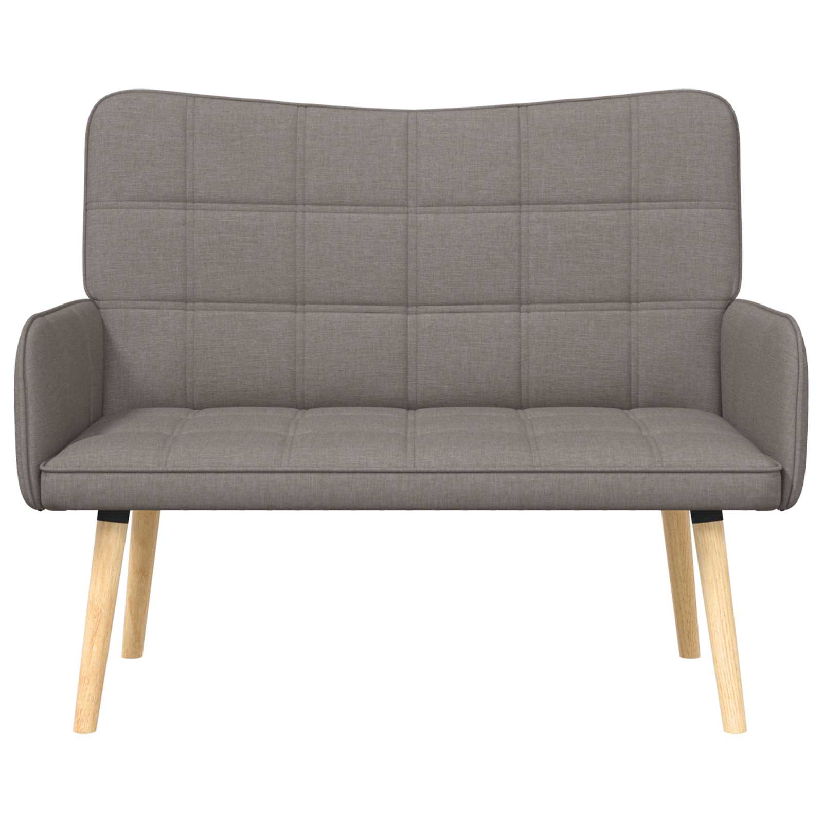 Twee Persoons Sofa Taupe 115 x 61 x 87 cm Stof
