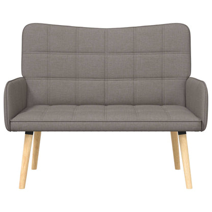 Twee Persoons Sofa Taupe 115 x 61 x 87 cm Stof