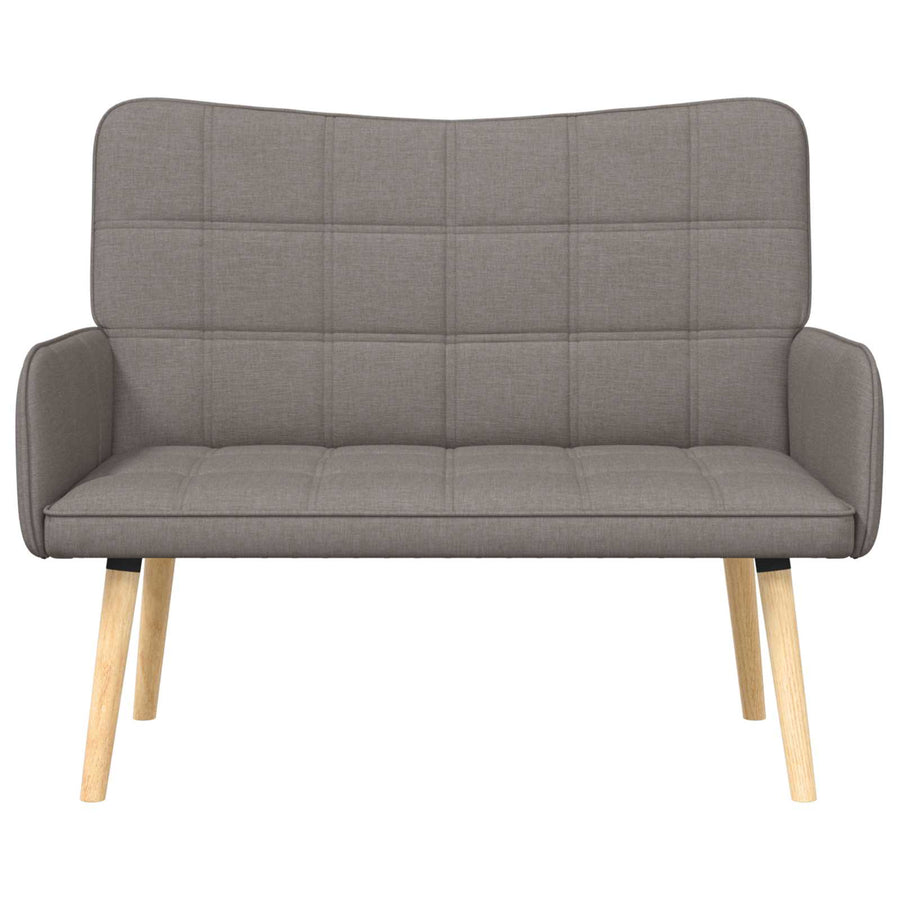 Twee Persoons Sofa Taupe 115 x 61 x 87 cm Stof