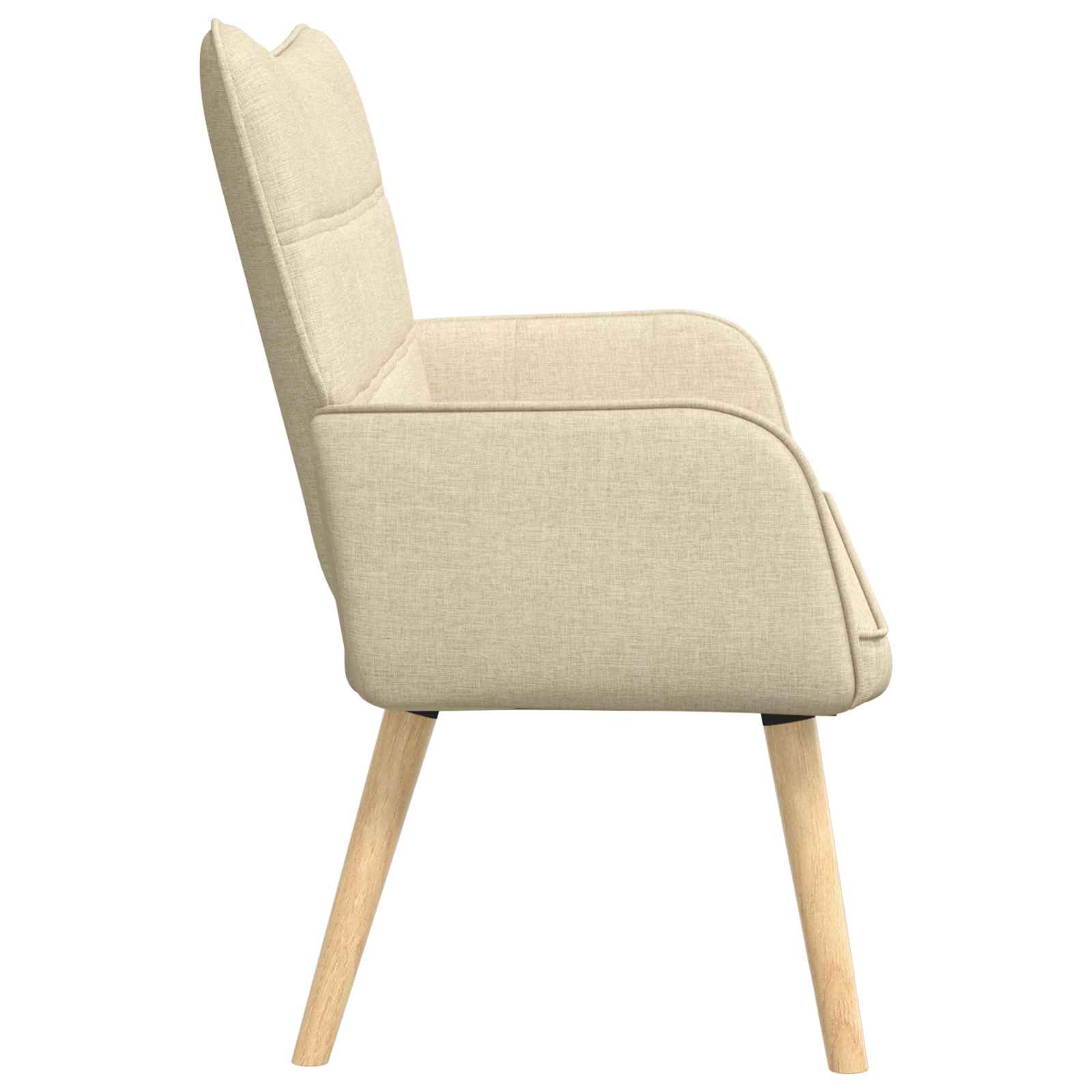 Twee Persoons Sofa Crème 115 x 61 x 87 cm Stof