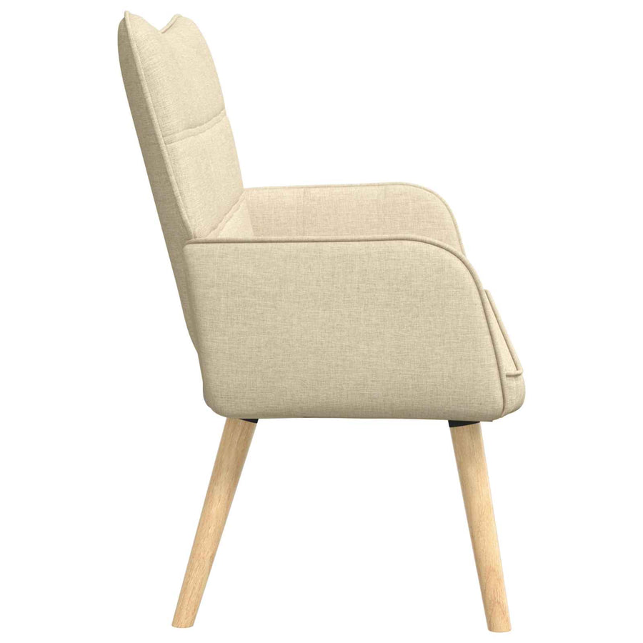 Twee Persoons Sofa Crème 115 x 61 x 87 cm Stof